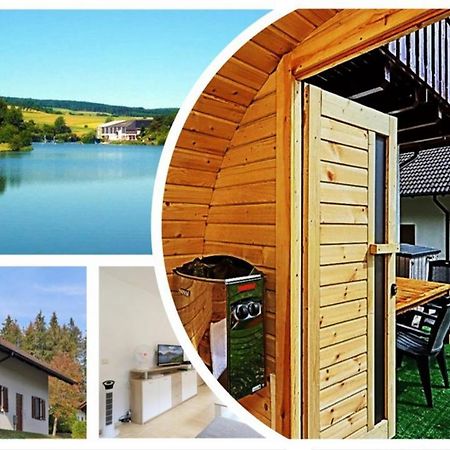 Seepark Kirchheim Ferienhaus Bei Vera Mit Sauna Екстериор снимка